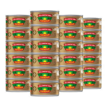 Genova Premium Yellowfin Tuna In Olive Oil, Wild Caught, Solid Light, 3 Oz. Can (Pack Of 24)