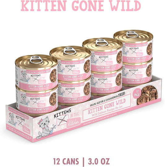 Weruva Cats In The Kitchen Kitten, Kitten Gone Wild, 3Oz Can (Pack Of 12)