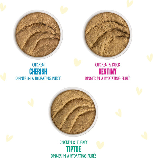 Weruva B.F.F. Play - Best Feline Friend PatƩ Lovers, Aw Yeah!, PatƩ Soiree! Variety Pack, 3Oz Pouch (Pack Of 12)