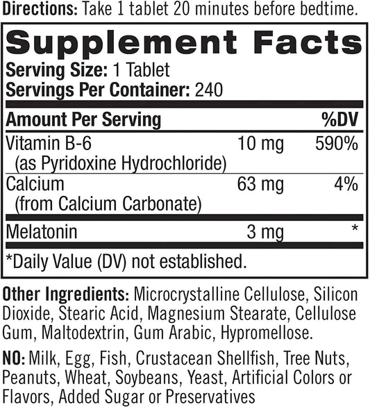 Natrol Melatonin - 3 Mg - 240 Tablets