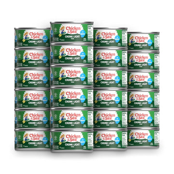 Chicken Of The Sea Chunk Light Tuna In Water, Wild Caught Tuna, 12 Oz. Can (Pack Of 24)