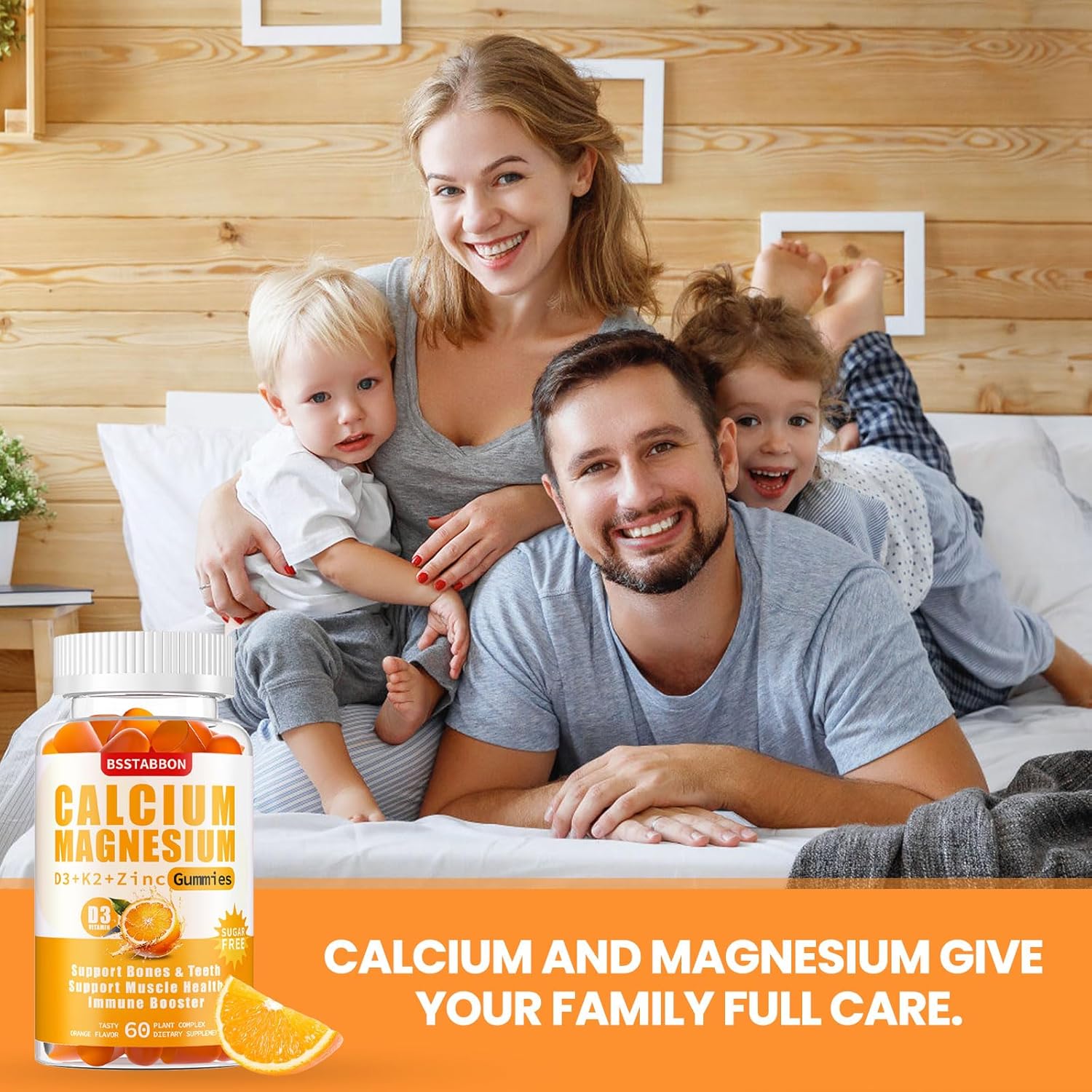 Calcium Magnesium Zinc Gummies For Adult: With Vitamin D3 K2 For Women Men Organic Sugar Free Vegan Chewable Gummy - High Absorption For Immune Strength(60 Count) : Health & Household