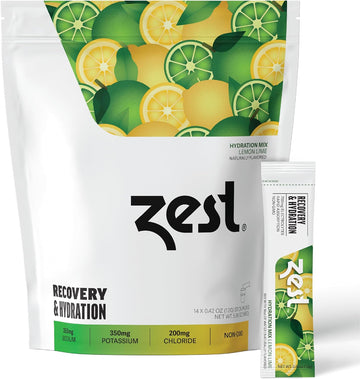 Zest Hydration Packets - Electrolyte Powder - Lemon Lime - Mix W/Water