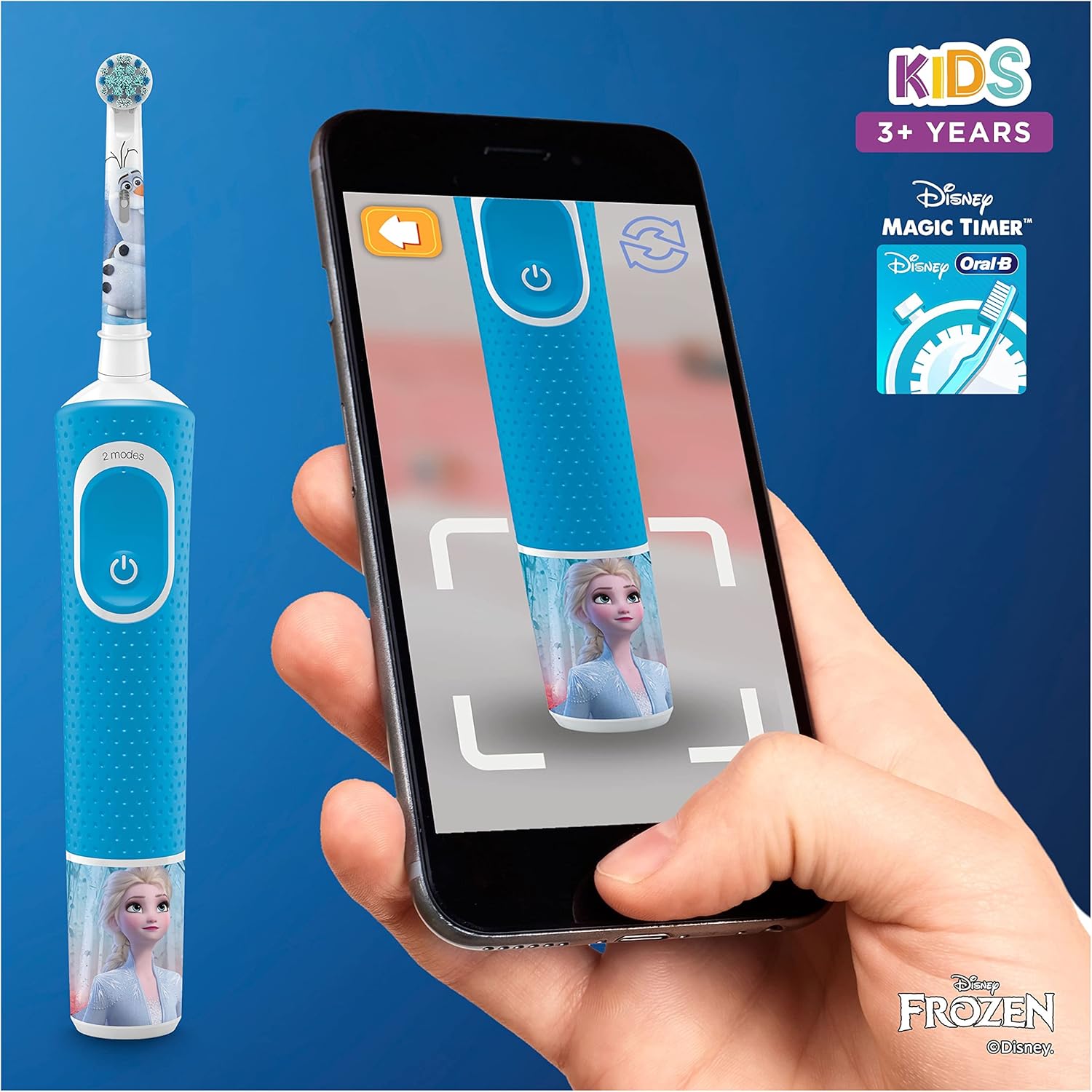 Oral-B Stages Power Kids Electric Toothbrush Featuring Frozen Characters, 1 Handle, 1 Brush Head, UK 2 Pin Plug : Amazon.co.uk: Health & Personal Care