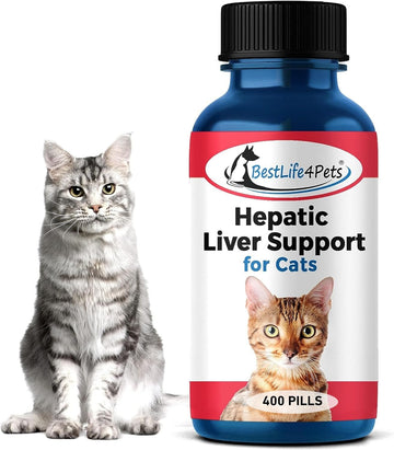 Bestlife4Pets Hepatic Cat Liver Support - Dissolvable Homeopathic Liver And Digestive Feline Supplement For Liver Detox And Nutrient Absorption - 100% All Natural - Free Of Chemicals Or Additives