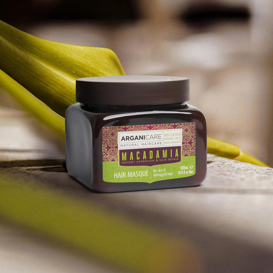 Arganicare | Macadamia Range | Repair Mask | With Organic Macadamia Oil | Fight Against Breakage | Maintains Hydration Level | Dry, Damaged & Colored Hair | 400Ml