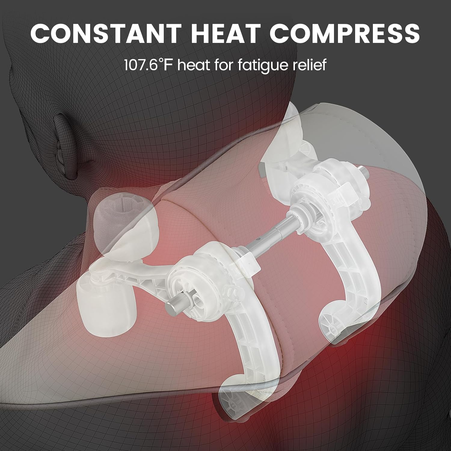 Breo N5 Mini Neck Massager, Shiatsu Neck Massager with Heat, Electric