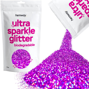 Biodegradable Glitter Black Holographic Ultra Sparkle Eco Friendly Plant-Based Bio Ultrafine For Face Body Hair Craft Resin Festival Makeup Eyeshadow 100G / 3.5Oz