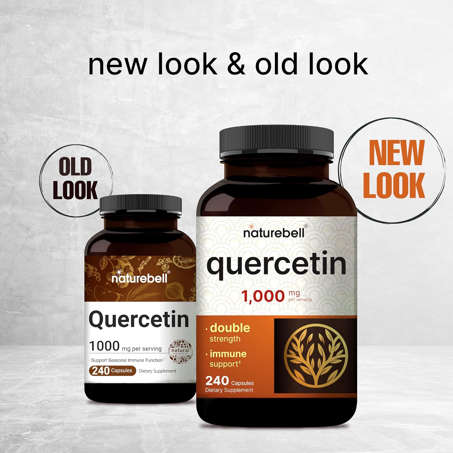 NatureBell Quercetin 1000mg Per Serving | 240 Capsules, Ultra Strength Quercetin Supplement | Bioflavonoids for Healthy Immune Support, Third Party Tested, Non-GMO & No Gluten : Health & Household