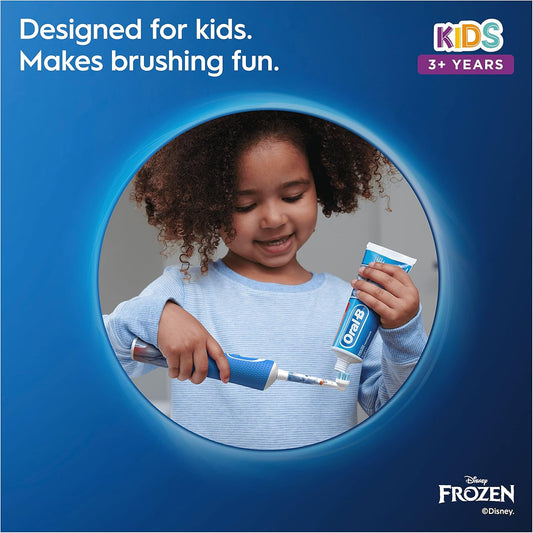 Oral-B Stages Power Kids Electric Toothbrush Featuring Frozen Characters, 1 Handle, 1 Brush Head, Uk 2 Pin Plug