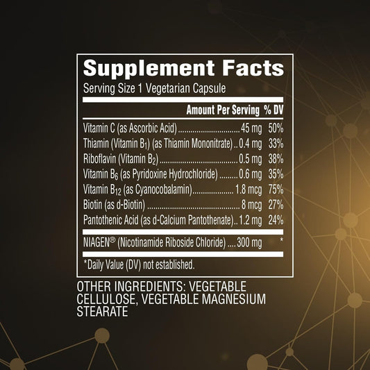 Solgar Cellular Energy Capsules - Cellular Energy Nr Nmn Supplement - Niagen - With Nicotinamide Riboside & Biotin - Nad+ Replenishment - B Vitamin Complex - 14 Capsules