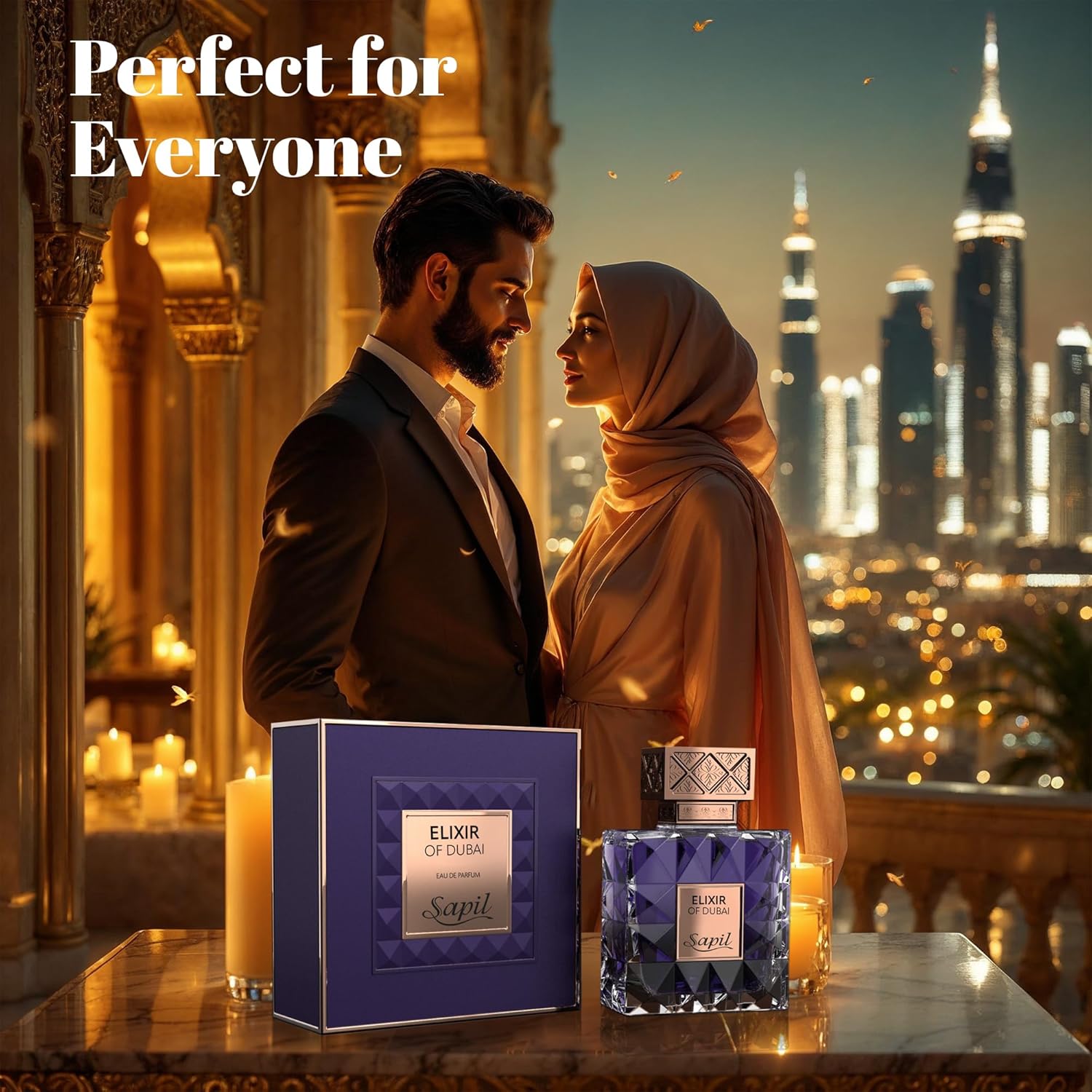 Sapil Elixir Of Dubai Unisex Eau De Parfum – Long-Lasting Dubai Perfume With Amber, Vanilla, Musk, Cardamom, Bergamot & Lavender – Arabic Luxury Fragrance For Men & Women – 3.38 Oz : Beauty & Personal Care