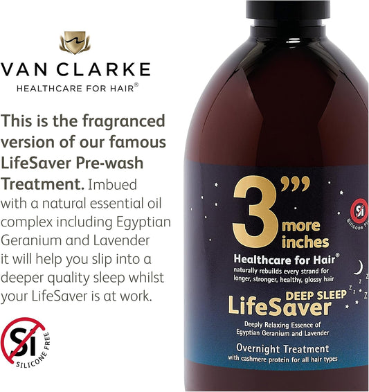 3'''More Inches Lifesaver Deep Sleep Overnight Hair Treatment 100Ml - Hair Repair For Split Ends, Broken Bonds & Dry Hair - Thicker, Smoother, Softer & Stronger Hair - Hair Care By Michael Van Clarke