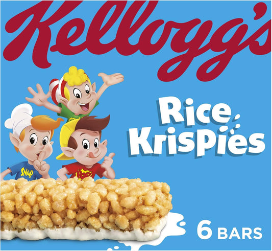 Kellogg'S Rice Krispies Cereal And Milk Bar Box, 6 X 20G (Pack Of 4)