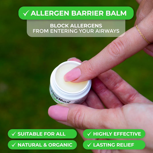 Haymax Allergen Barrier Balm - Frankincense 5Ml - Organic, Natural & Non-Drowsy Hay Fever & Allergy Relief Balm - Traps Pollen, Dust & Other Allergy Particles - Great For Adults, Kids & Pregnant Women