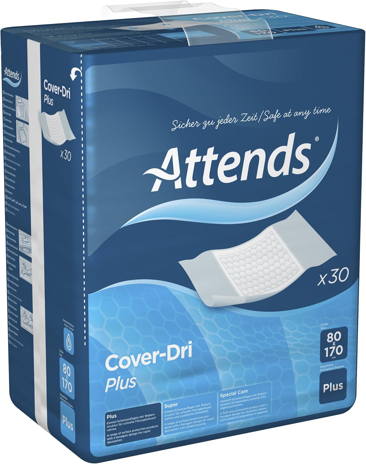 Attends Disposable Bed Pads With Tuckable Sides X 30
