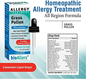 Bioallers Grass Pollen Allergy Relief, Liquid - 1 Fl Oz