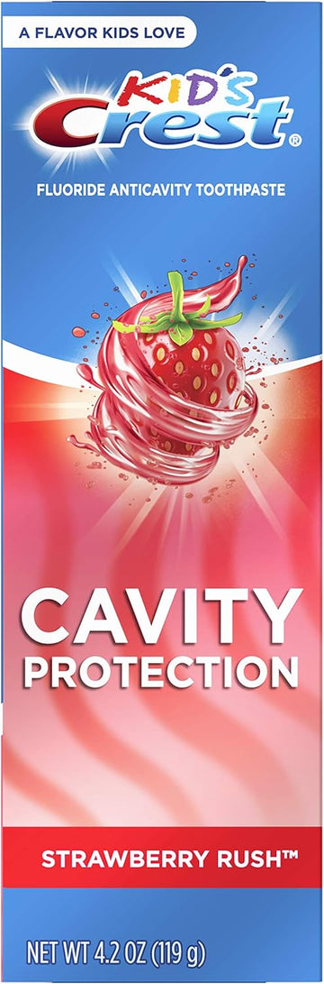 Crest Crest Kids Anticavity Cavity Protection Fluoride Toothpaste For Children Strawberry Rush, 4.2 Oz