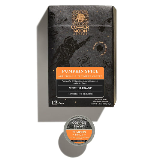 Copper Moon Single Serve Coffee Pods For Keurig K-Cup Brewers, Medium Roast, Pumpkin Spice Blend, 12 Count