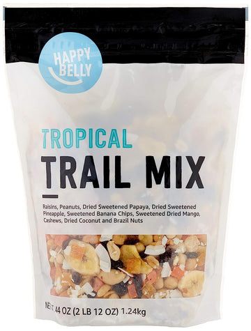 Amazon Brand - Happy Belly Tropical, Trail Mix, 2.75 Pound (Pack Of 1)