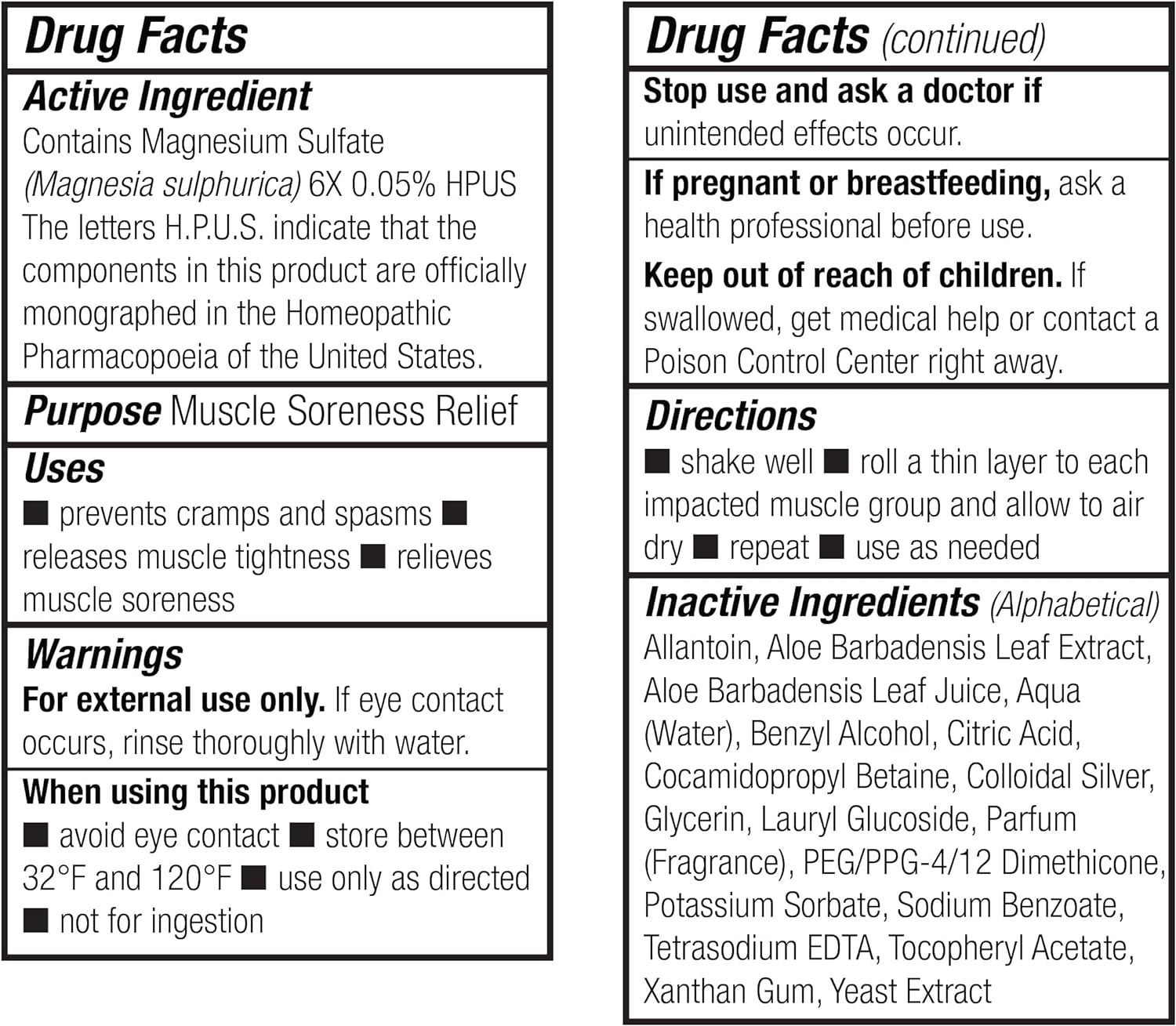 Theraworx Relief for Muscle Cramps Roll-On Fast-Acting Muscle Spasm, Leg Soreness and Foot Relief - 2.5 oz - 1 Count : Health & Household