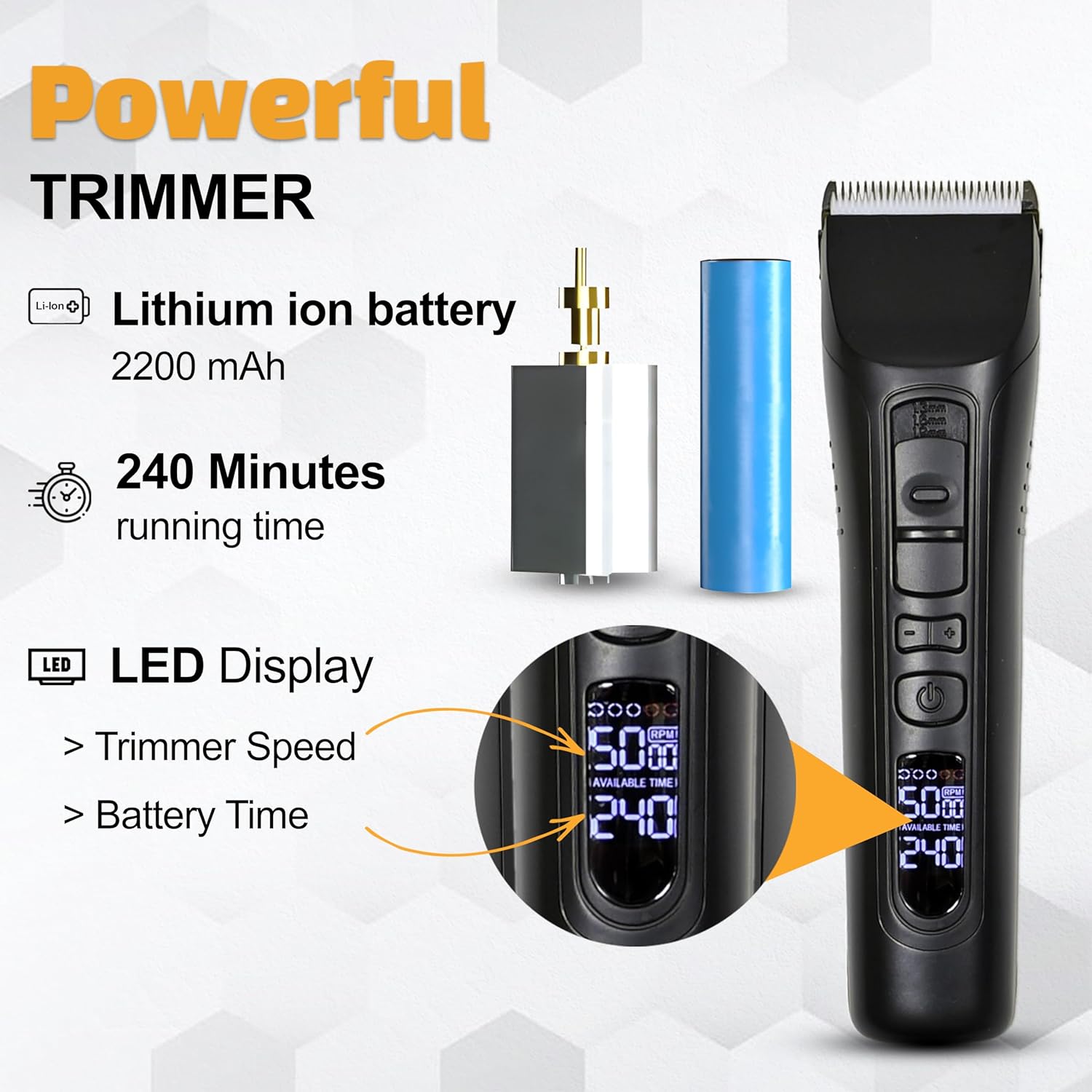 Brio Beardscape V1 Beard Trimmer For Men Professional With Low Friction Ceramic Blade, Cordless Professional Hair Trimmer For Barbers With 4 Hrs Of Long Battery Timing, Ideal For Beard & Body (Black) : Beauty & Personal Care