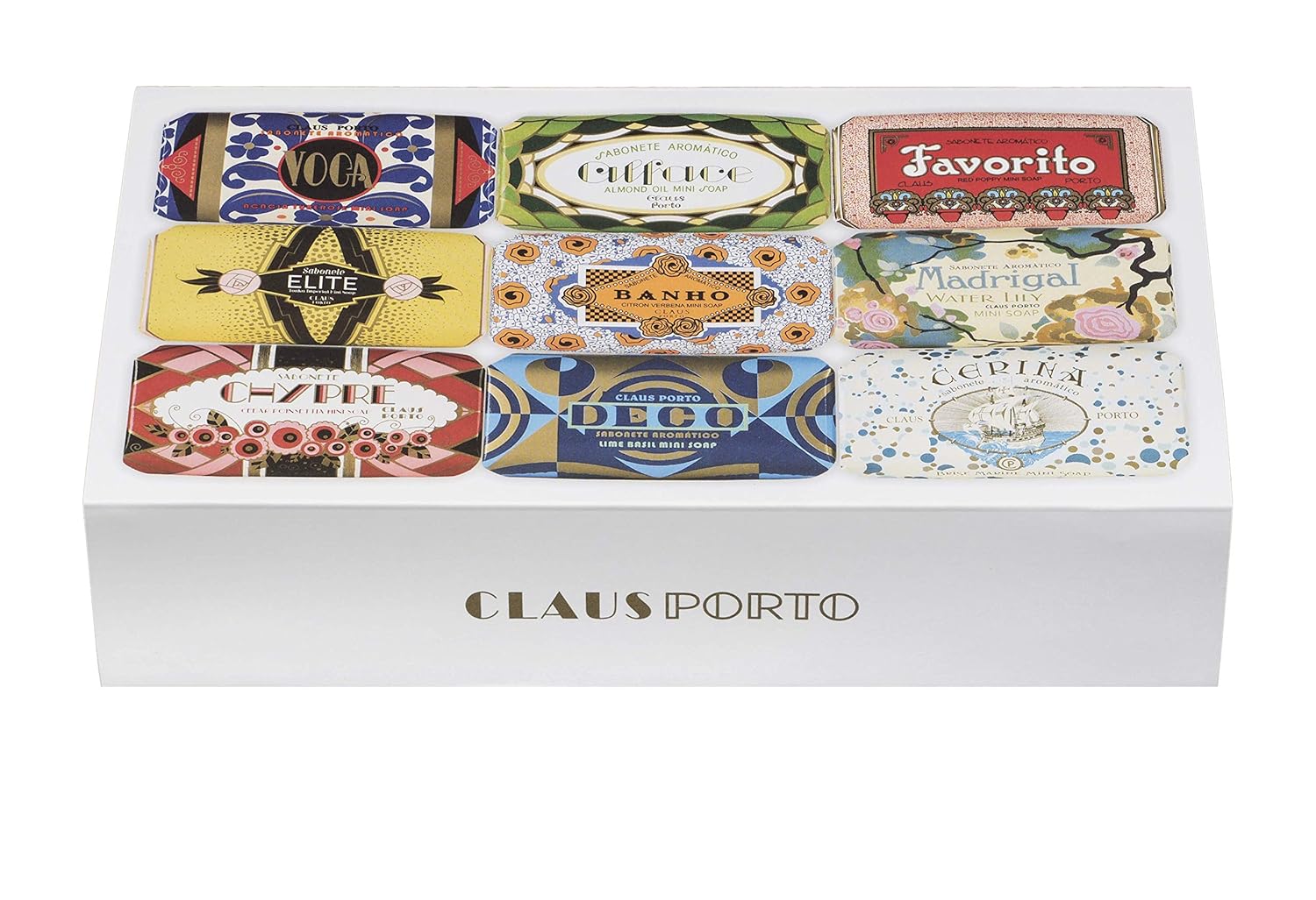 Claus Porto Gift Box Deco Collection Set W/Sleeve : Beauty & Personal Care