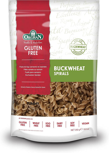 Orgran Free From Buckwheat Spirals 250 G (Pack Of 7)
