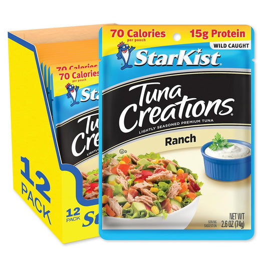 Starkist Tuna Creations Ranch, 2.6 Oz Pouch (Pack Of 12) (Packaging May Vary)