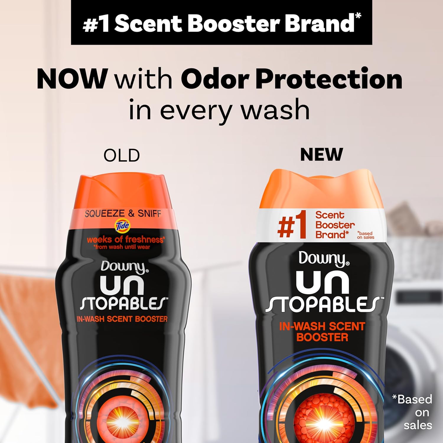 Downy Unstopables In-Wash Laundry Scent Booster Beads, Tide Original, 24 Oz