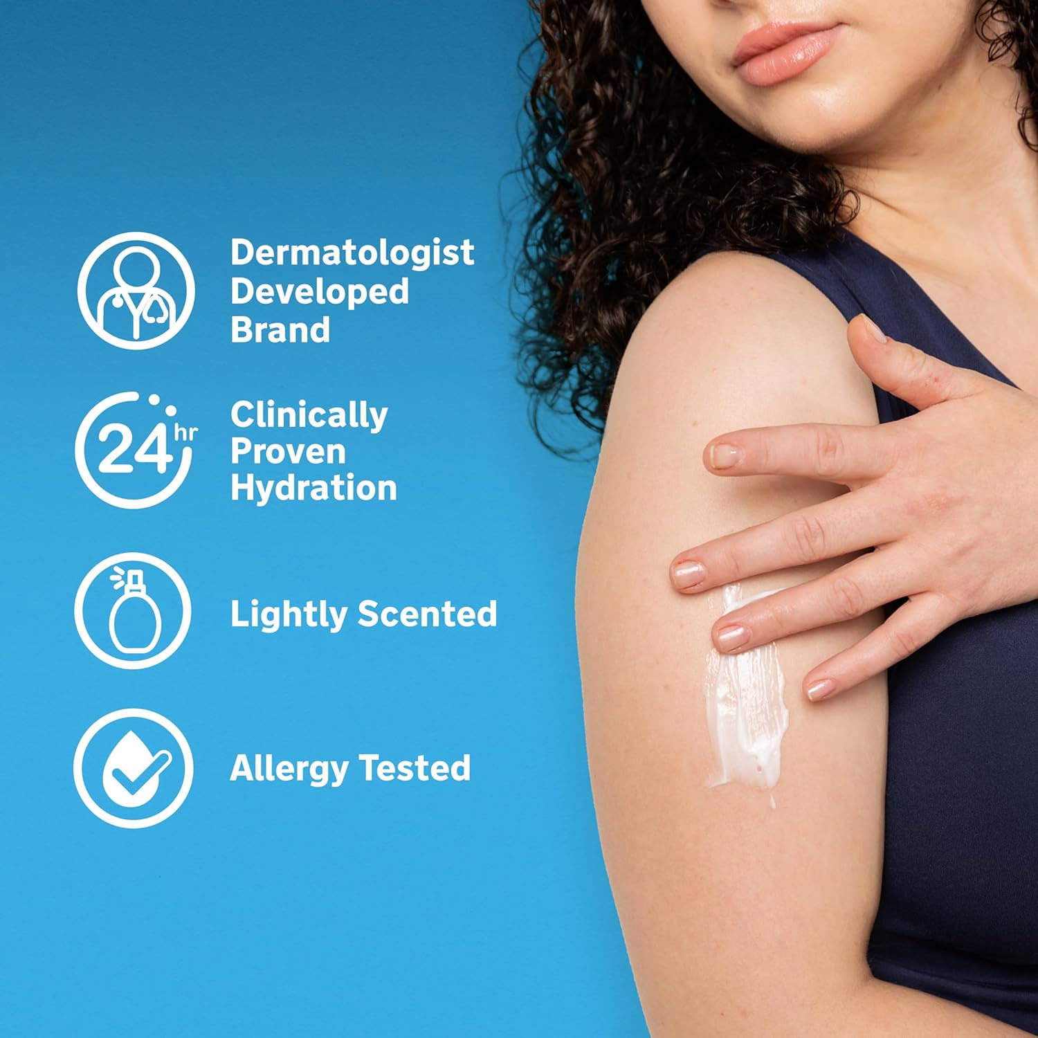 Lubriderm Daily Moisture Lotion + Pro-Ceramide with Shea Butter & Glycerin Helps Moisturize Dry Skin, Hydrating Face, Hand & Body Lotion is Lightly Scented & Non-Greasy, 24 fl. oz : Body Lotions : Beauty & Personal Care