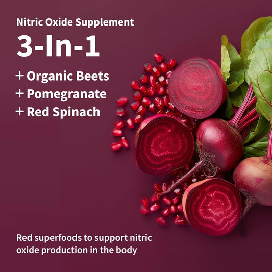 Snap Supplements Nitric Oxide Booster Pre Workout Mixed Berry Beets
