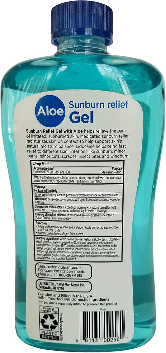 After Sun Sunburn Relief Gel With Lidocaine