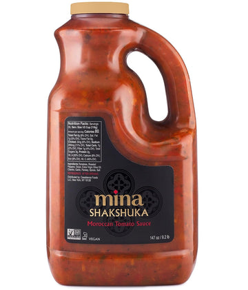 Mina Shakshuka Sauce, Moroccan Tomato Sauce, 26 Oz Sugar Free Sauce, Keto Friendly, Perfect To Use As Pasta Sauce And Simmer Sauce, Delicious With Eggs, Pizza, Sandwiches, And More