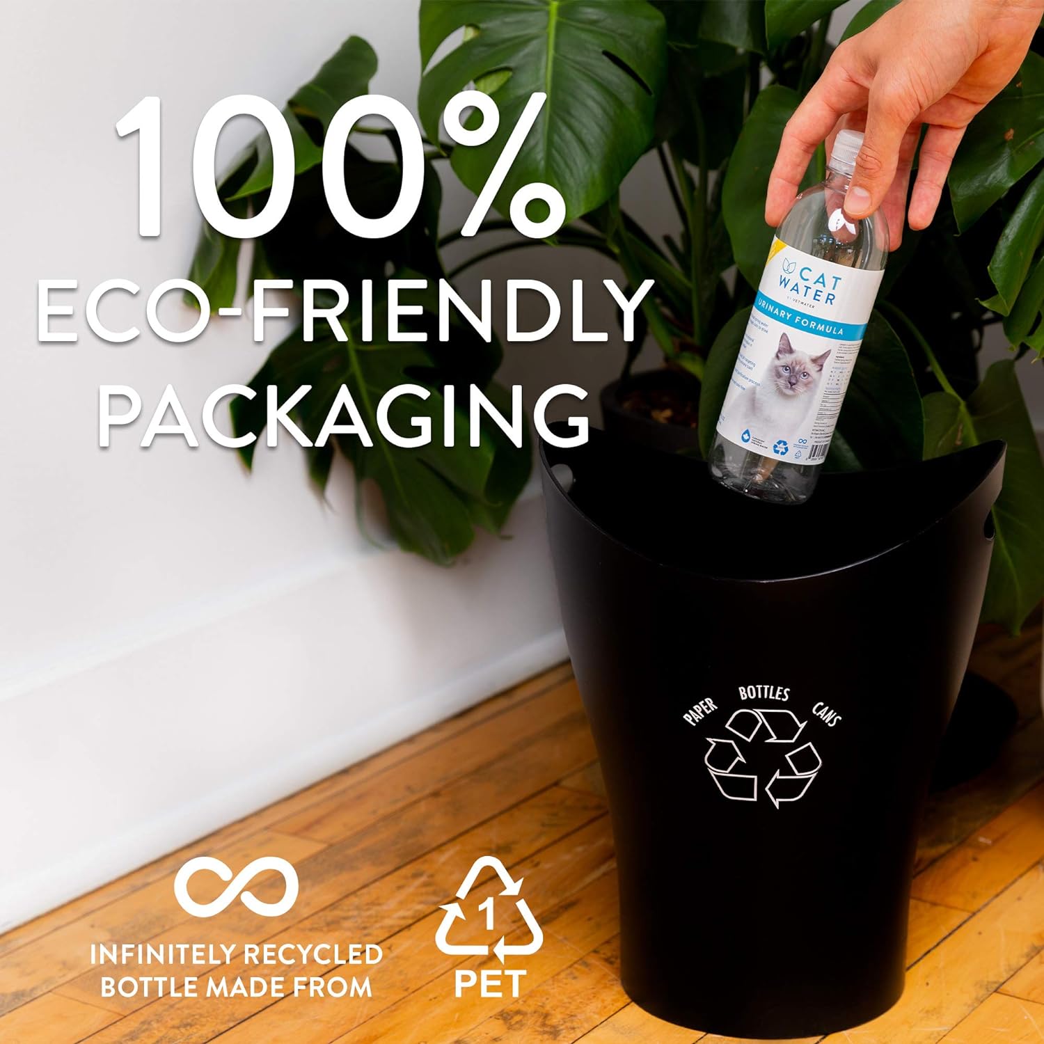 CATWATER by VETWATER | ph-Balanced and Mineral-Free Cat Water | Clinically Proven Urinary Formula | Helps Prevent Cat Urinary Issues, FLUTD | 135.2 oz, 2-Pk, Clear (CW60101-2) : Everything Else