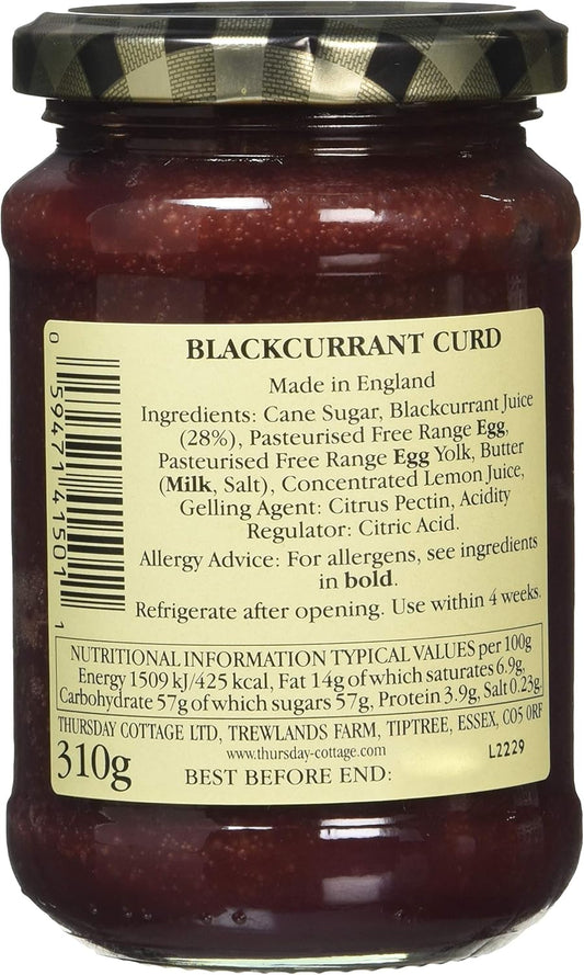 Thursday Cottage - Blackcurrant Curd 310G