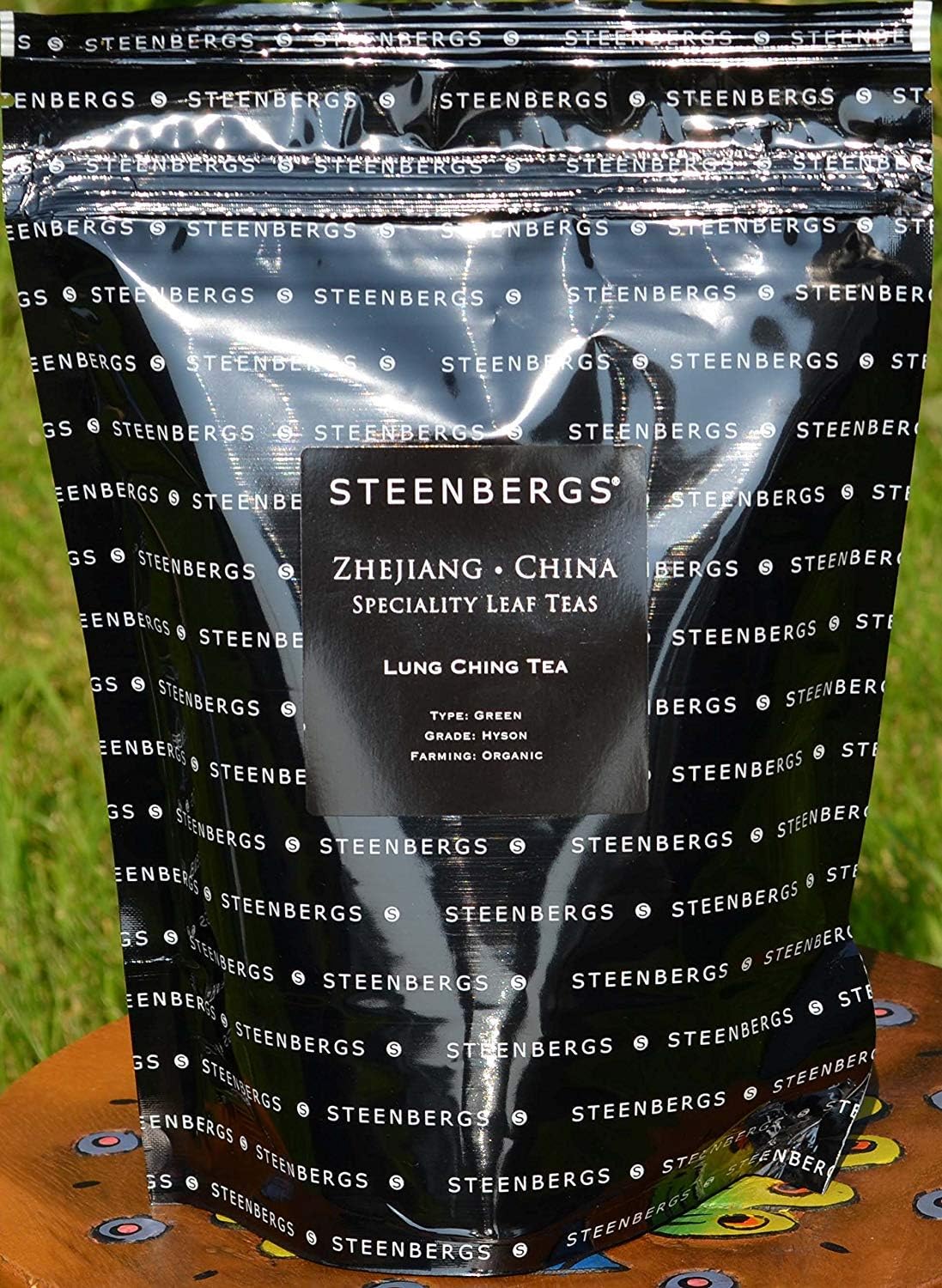 Steenbergs Organic Long Jing Loose Leaf Tea 250G, Chinese Green Tea