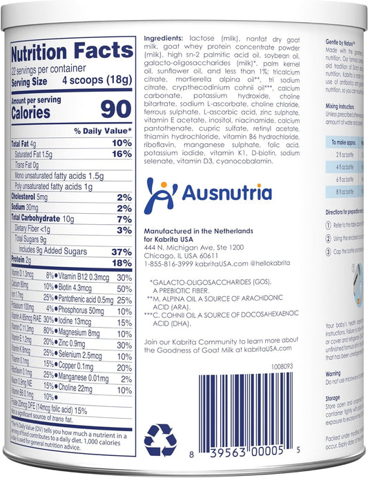 Kabrita Goat Milk Toddler Formula (3pk, 14oz ea)