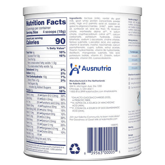 Kabrita Goat Milk Toddler Formula (12pk, 14oz ea)