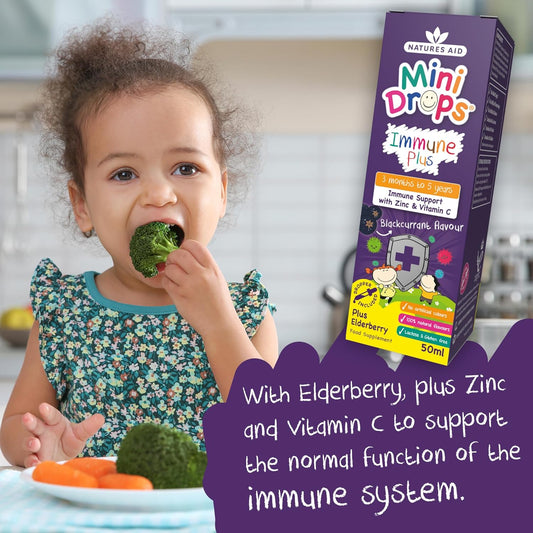 Natures Aid Mini Drops Bed Time 50Ml – Supports Restful Sleep And Calm – Natural Supplement For Kids 3 Months To 5 Years At Bedtime – Vegan, Gluten-Free, Non-Gmo – Easy Dropper – No Added Sugar