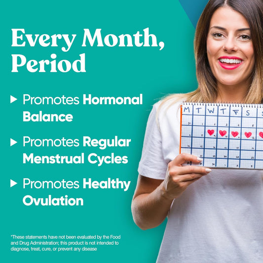 Regulate Menstrual Cycle Support – Hormone Balance For Women At Optimal 40:1 Myo-Inositol & D-Chiro Inositol – Pcos Supplement For Period Consistency, Menstrual & Ovulation Support – 90 Vegan Capsules