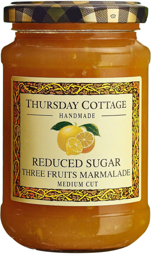 Thursday Cottage Reduced Sugar Three Fruits Marmalade - 6x315g : Amazon.co.uk: Grocery