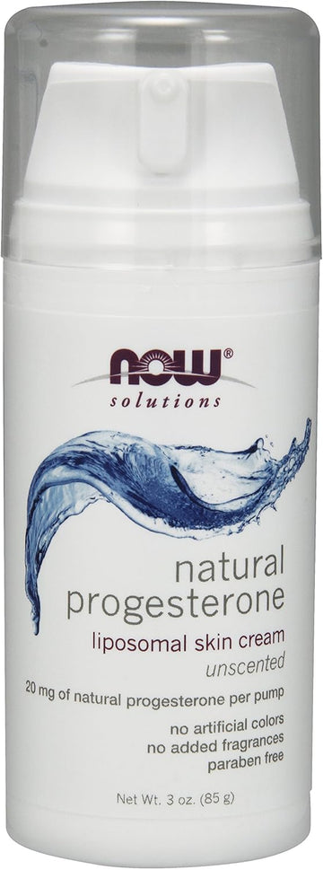 Now Foods Progesterone Cream Liposomal Lotion, 3 Oz Cream