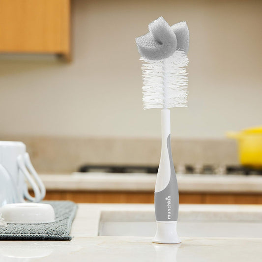 Munchkin® Sponge⢠Bottle Brush, Grey, 2 Count (Pack Of 1)