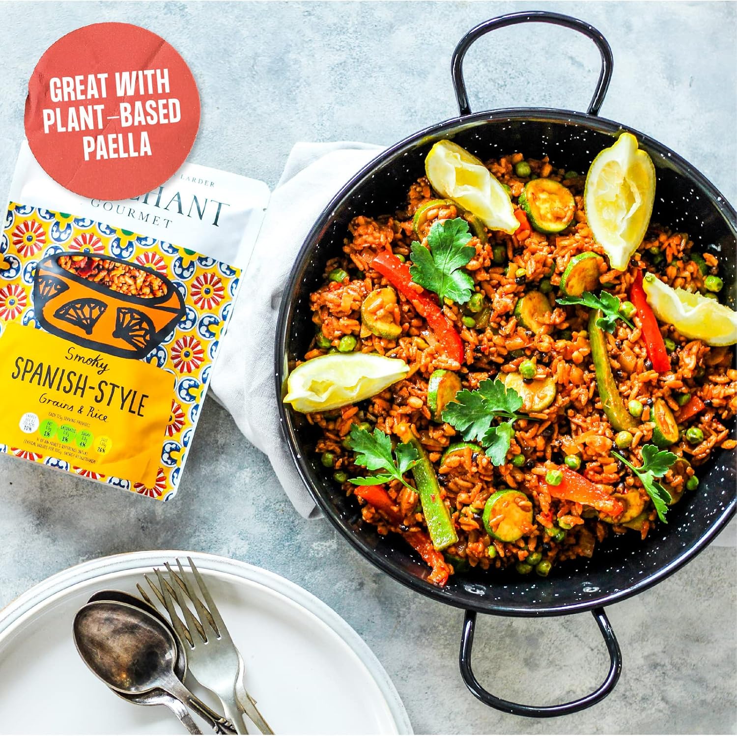 Merchant Gourmet Cooked Spanish-Style Grains & Rice - Microwave Rice Mix - Source of Fiber, Low Fat & Vegan - Pack of 6 x 250g Ready-to-eat Pouches : Amazon.co.uk: Grocery