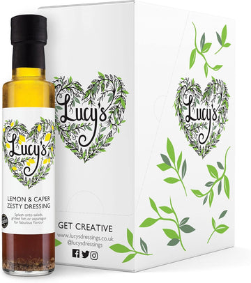Lucy’S Dressings – Lemon & Caper Zesty Dressing – 6 X 250Ml Bottles