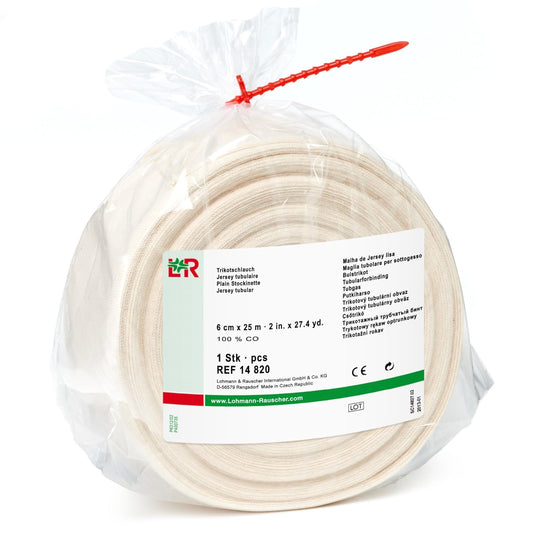 Lohmann & Rauscher Tg Cotton Stockinette, 6Cm X 25M, 100% Cotton Close-Weave Seamlessly Knitted Tubular Stockinette, Skin Friendly Protection, First Layer Of Multi-Layer Compression Bandaging : Industrial & Scientific