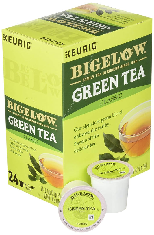 Bigelow Green Tea Keurig Single-Serve K-Cup Pods, (Pack Of 24)