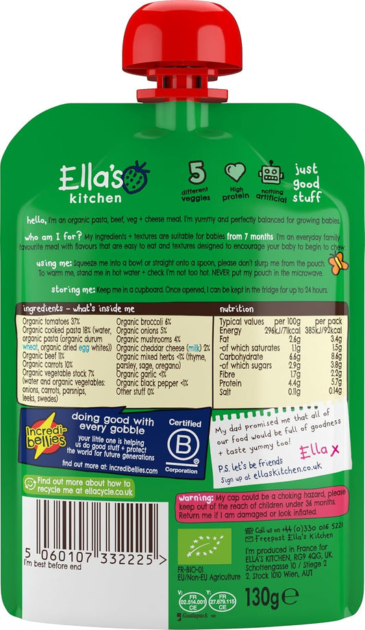 Ella'S Kitchen Stage 2 From 7 Months Oh So Creamy Organic Chicken And Sweetcorn Mash With Herb Sprinkles 130 G (Pack Of 6)