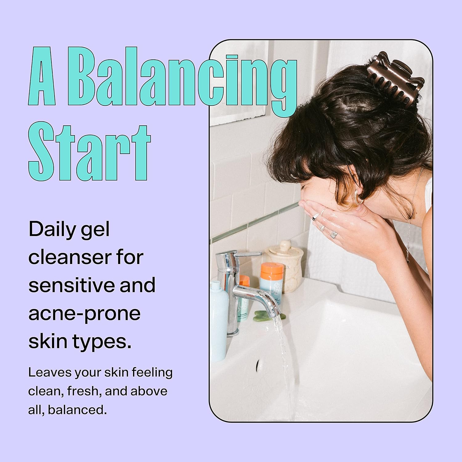 Bubble Skincare Slam Dunk Face Moisturizer (50Ml) + Fresh Start Gel Cleanser (125Ml) + Bounce Back Balancing Facial Toner Mist (55Ml) : Beauty & Personal Care